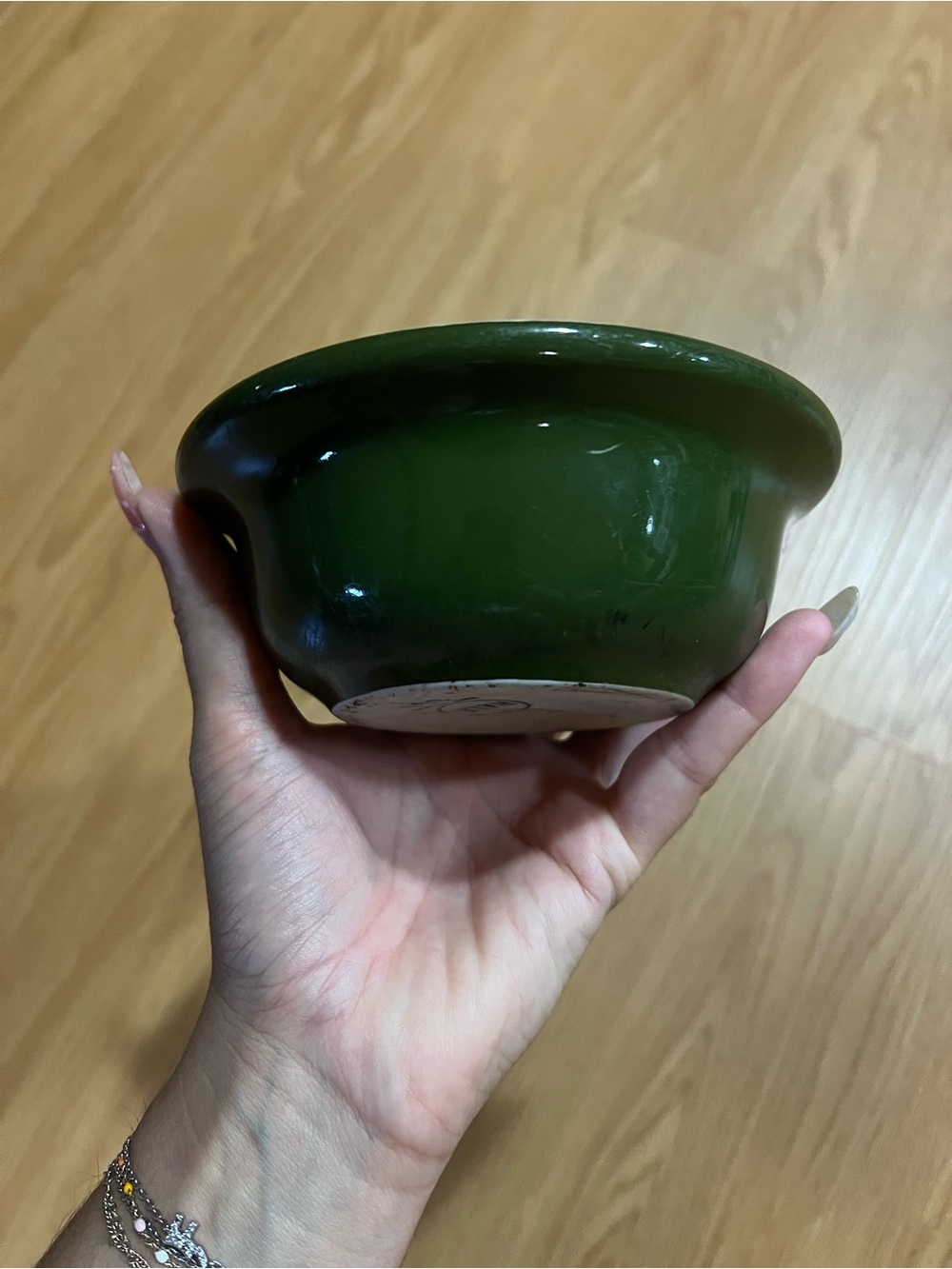Ceramic tree green bowl